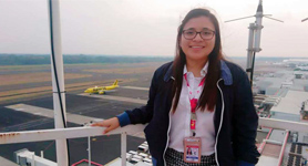 Priscila Monroy, graduada de Ingenier&iacute;a en Aeron&aacute;utica