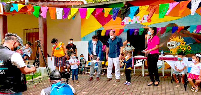 Inauguran tercera Cuna N&aacute;huat en el municipio de Santa Catarina Masahuat