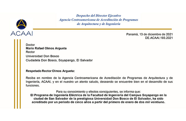 AAC renueva a la UDB permiso de operaci&oacute;n como organizaci&oacute;n de instrucci&oacute;n de mantenimiento aeron&aacute;utico