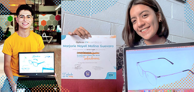 Estudiantes de Dise&ntilde;o obtienen segundo y tercer lugar en concurso nacional