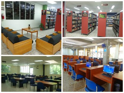 Salas de estudio individual de la Biblioteca VIPE