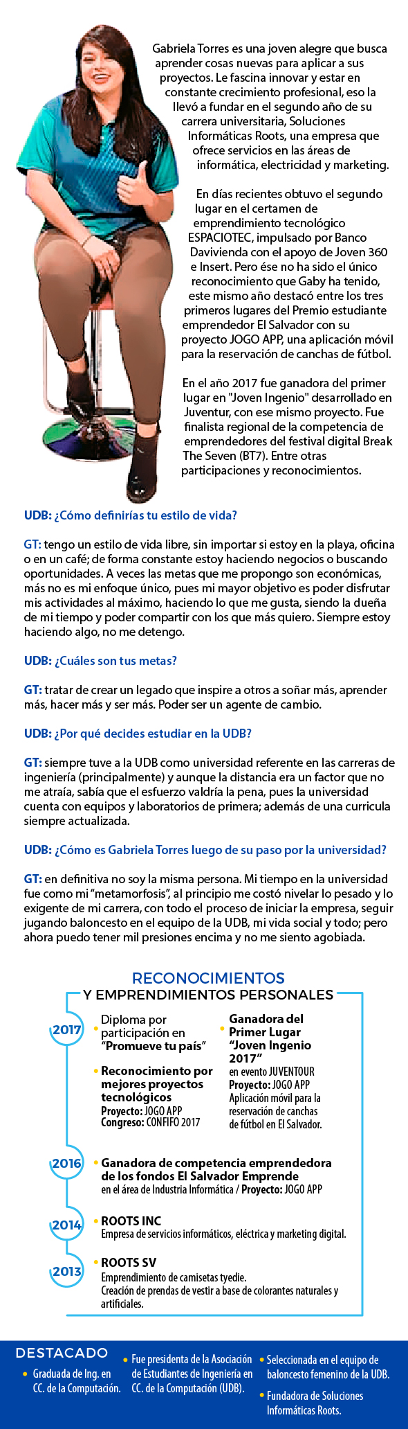 Gabriela Torres una emprendedora que innova