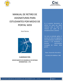 Manual de retiro de materias.