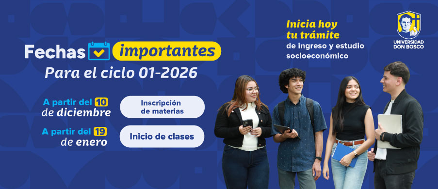 Fechas importantes para ciclo 01 - 2026