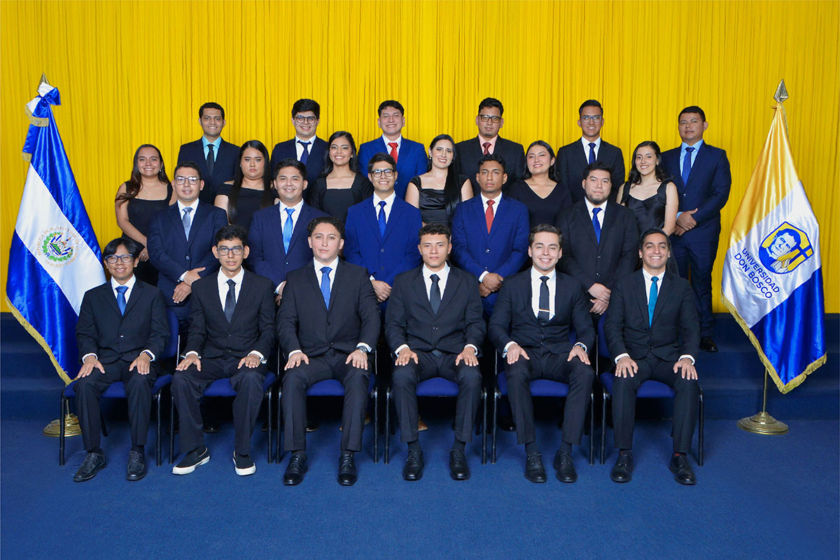 GRADUADOS DE LA UNIVERSIDAD DON BOSCO NOVIEMBRE-2025 DE LA FACULTAD DE AERONÁUTICA.
EN LA ESPECIALIDAD DE INGENIERÍA EN AERONÁUTICA