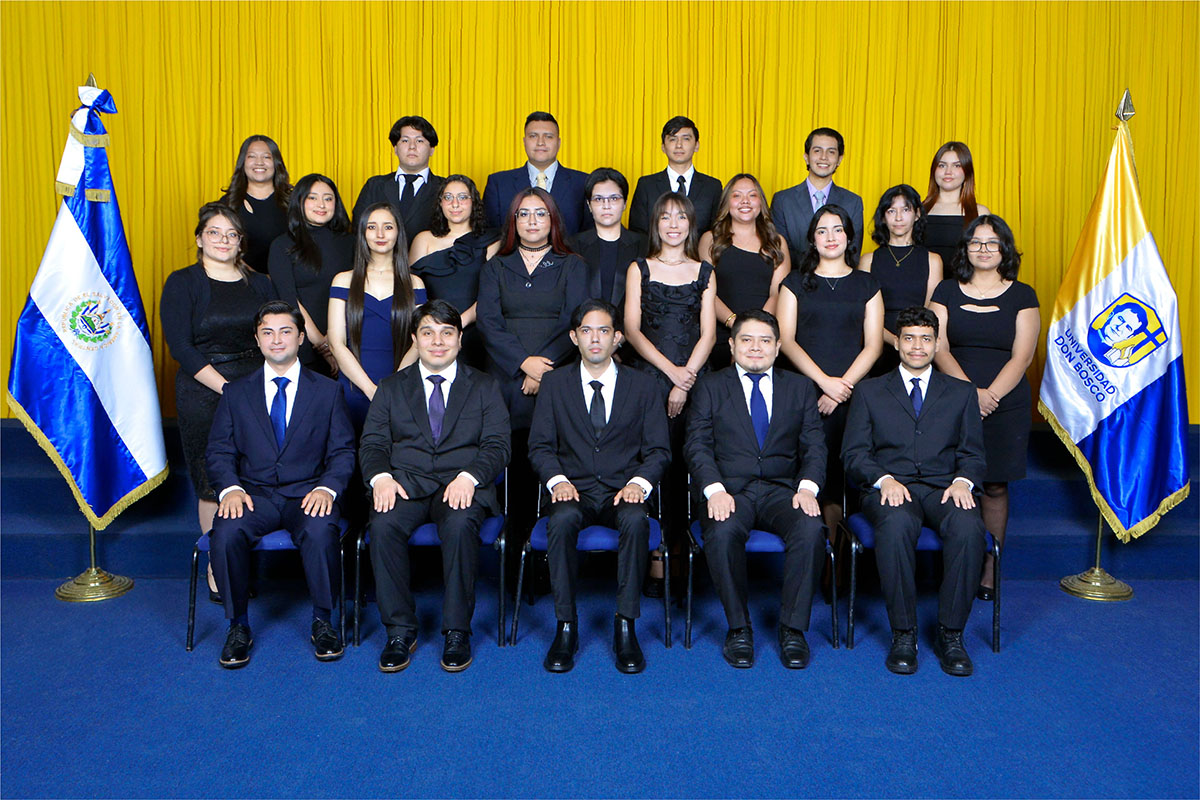 GRADUADOS DE LA UNIVERSIDAD DON BOSCO NOVIEMBRE-2025 DE LA FACULTAD DE CIENCIAS Y HUMANIDADES.
EN LA ESPECIALIDAD DE LICENCIATURA EN DISEÑO GRÁFICO