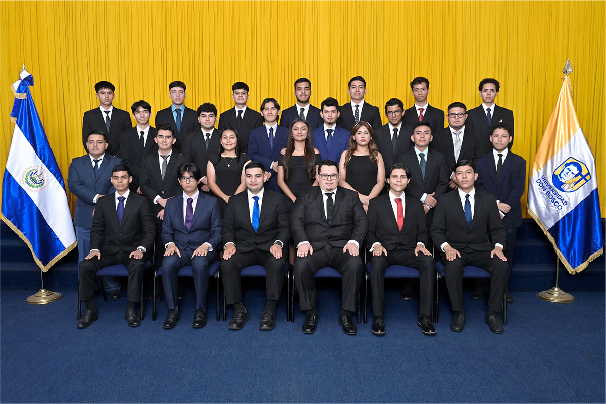 GRADUADOS DE LA UNIVERSIDAD DON BOSCO NOVIEMBRE-2025 DE LA FACULTAD DE INGENIERÍA.
EN LA ESPECIALIDAD DE TÉCNICO EN INGENIERÍA EN COMPUTACIÓN