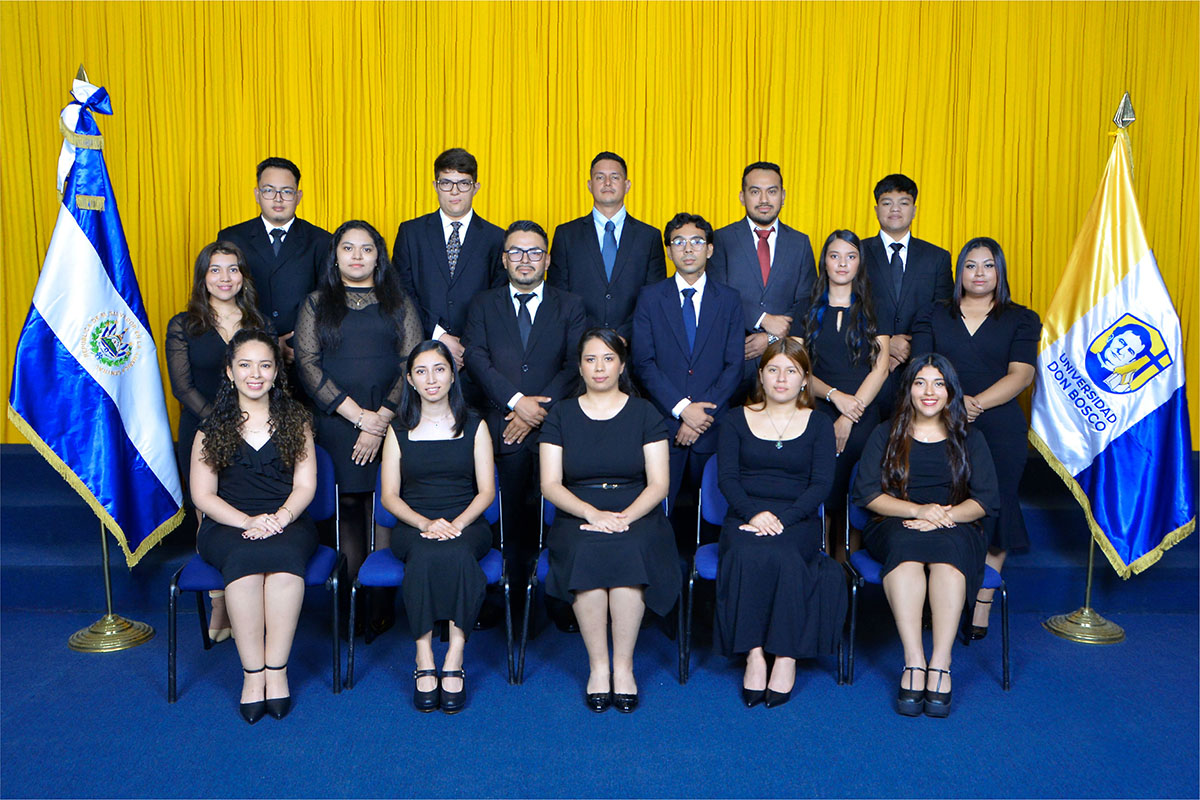GRADUADOS DE LA UNIVERSIDAD DON BOSCO NOVIEMBRE-2025 DE LA FACULTAD DE CIENCIAS Y HUMANIDADES.
EN LA ESPECIALIDAD DE TÉCNICO EN DISEÑO GRÁFICO