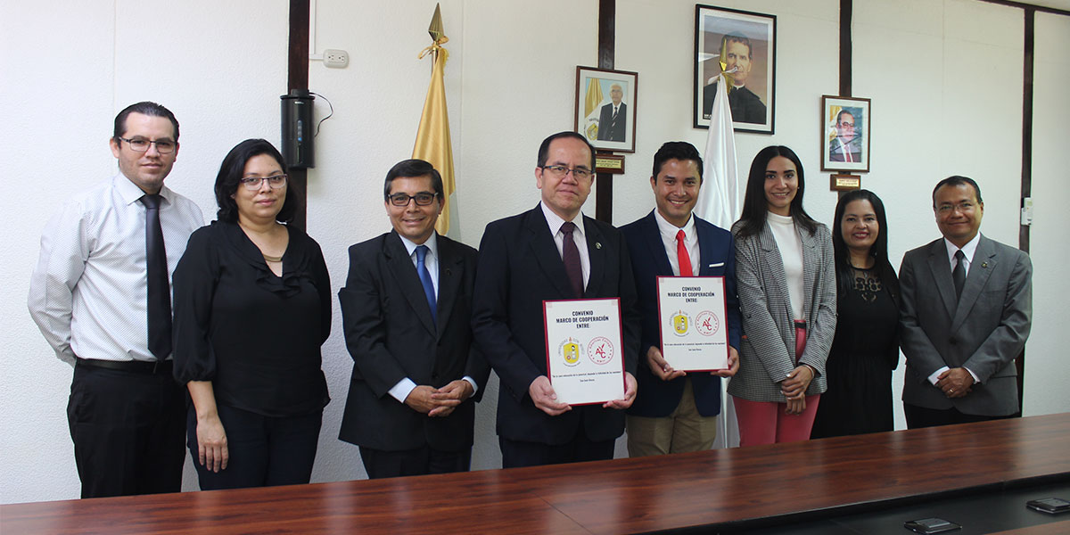 Universidad Don Bosco y Universidad American College firman convenio 