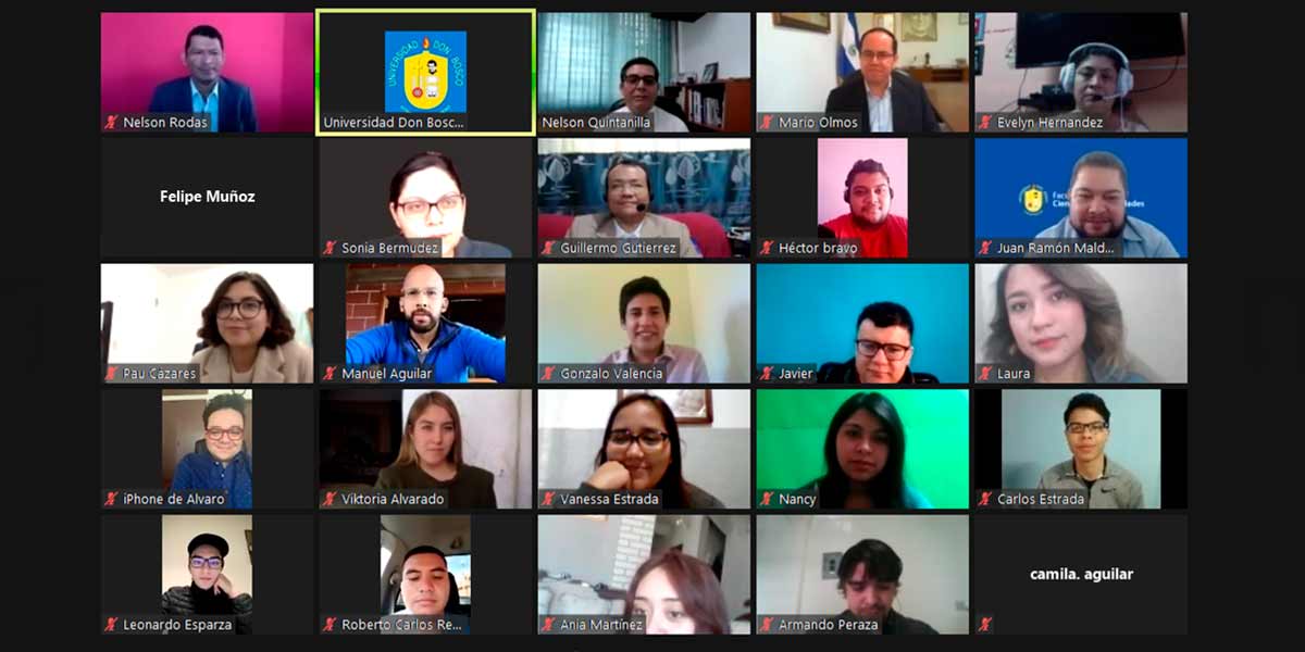Estudiantes de México, Colombia y Ecuador realizan intercambio virtual en la UDB 