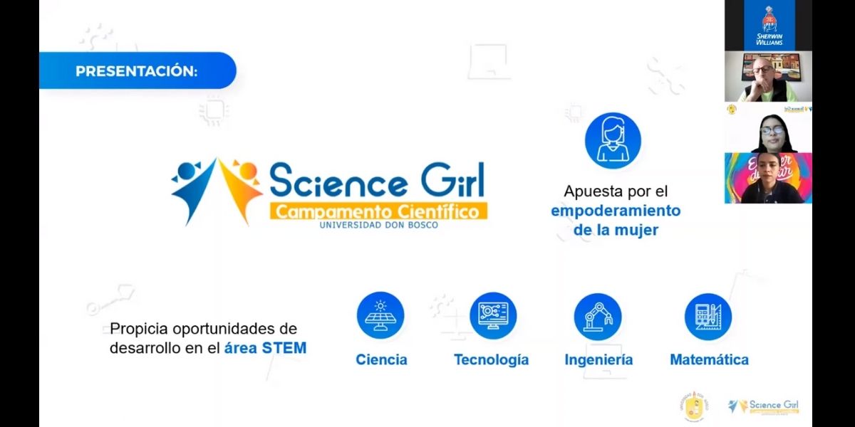 Sherwin Williams de Centroamérica abre espacio de intercambio de experiencias a señoritas del Science Girl Camp UDB 