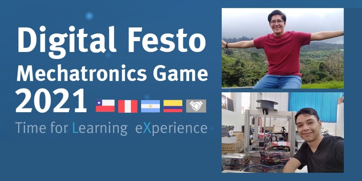 Alumnos de mecatrónica obtuvieron primer lugar en fase clasificatoria de la competencia Digital Festo Mechatronics Game 2021 