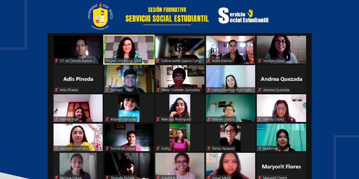 Servicio Social Estudiantil realiza Sesión Formativa Virtual 