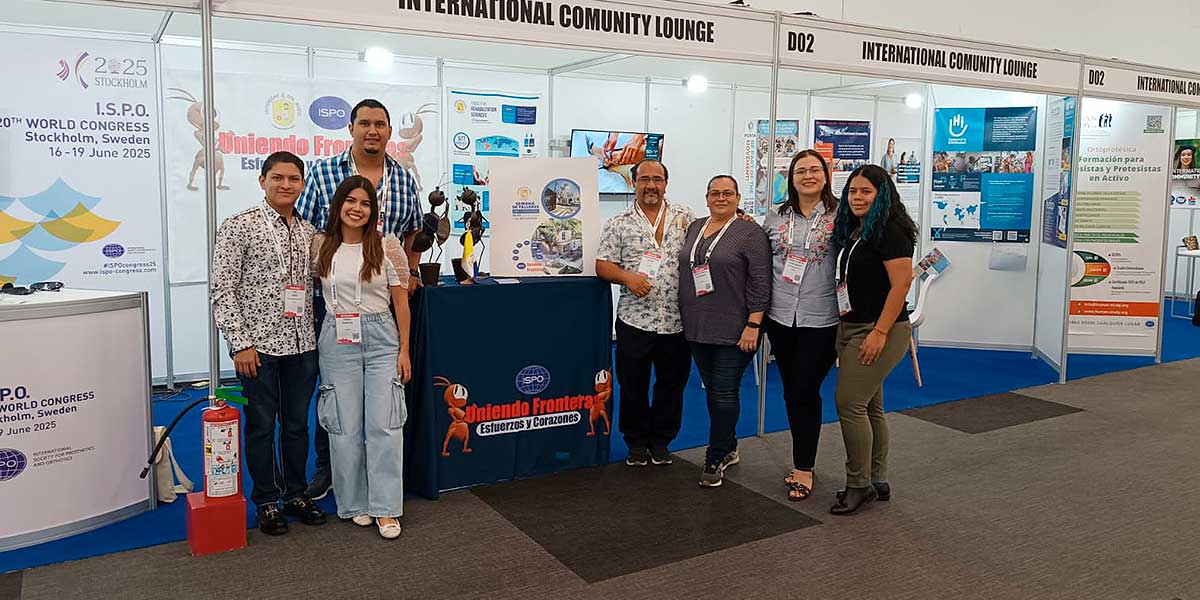 Facultad de Ciencias de la Rehabilitación se presenta en Congreso Mundial de ISPO Internacional 