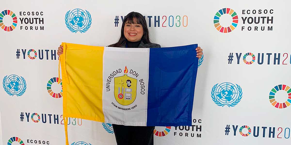 Alumna de comunicación participó en Foro de Juventud de la ONU en Estados Unidos 