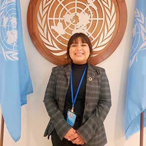 Alumna de comunicación participó en Foro de Juventud de la ONU en Estados Unidos 