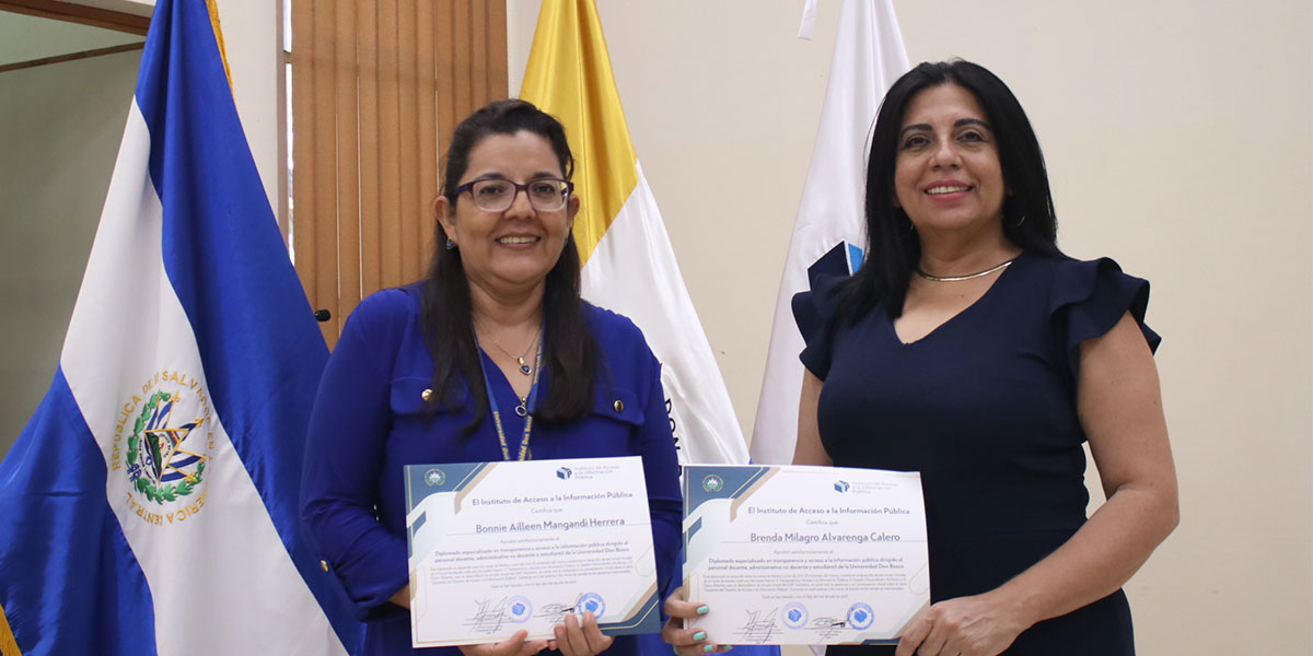 Funcionarios UDB culminan Diplomado Especializado en Transparencia y Acceso a la Información Pública 