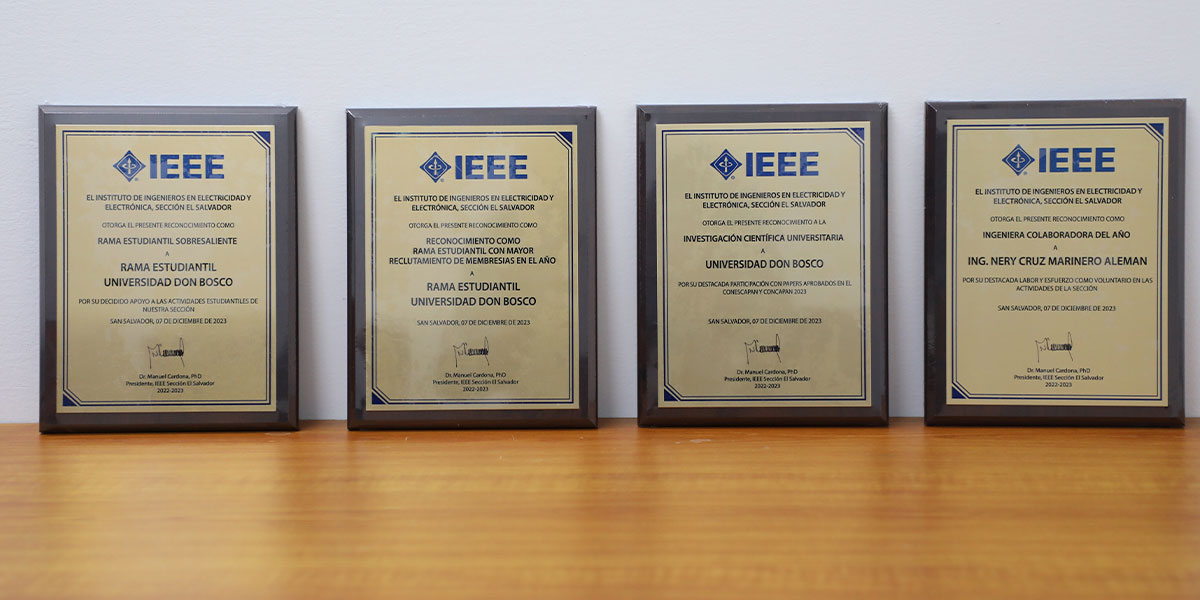 Otorgan reconocimientos a Rama Estudiantil IEEE UDB 