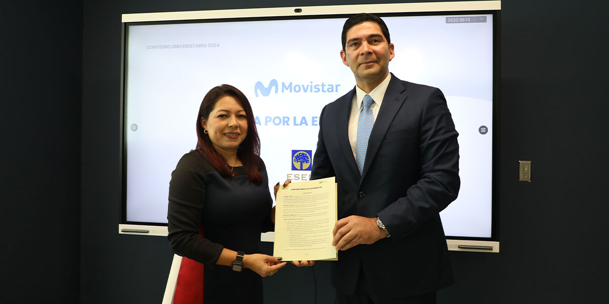 UDB y Movistar firman convenio de sostenibilidad 