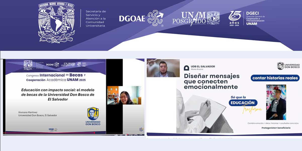 UDB comparte experiencias en el Congreso Internacional de Becas y Cooperación Académica UNAM 2025 