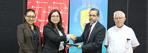 Acuerdo entre Save the Children y UDB permitirá el desarrollo de competencias integrales en niños