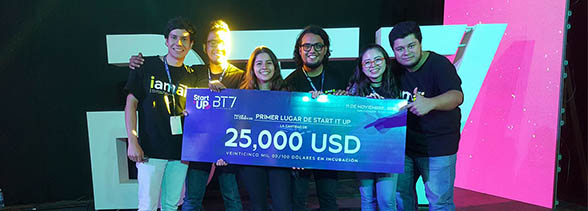 Emprendimiento de estudiantes UDB gana primer lugar en BT7